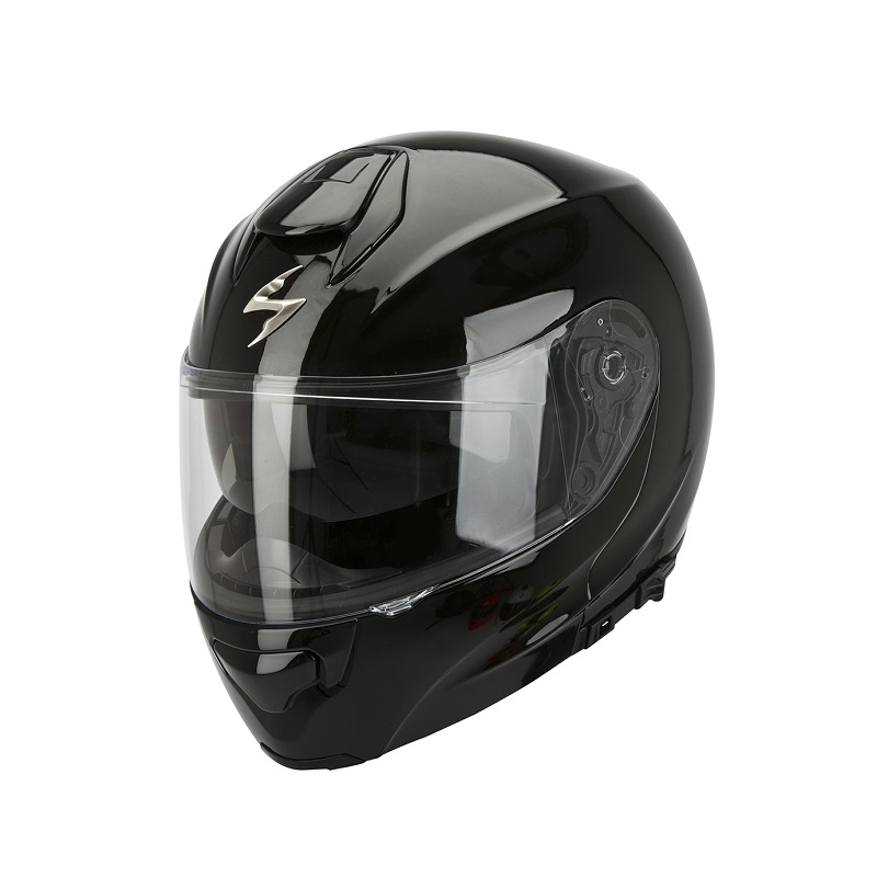 Moto prilba výklopná Scorpion EXO-3000 čierna lesklá