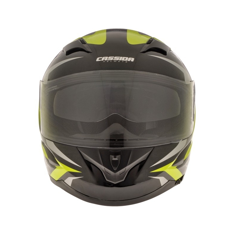 Prilba na motocykel Cassida Integral 2.0 čierno-šedo-fluoroscenčno-žltá