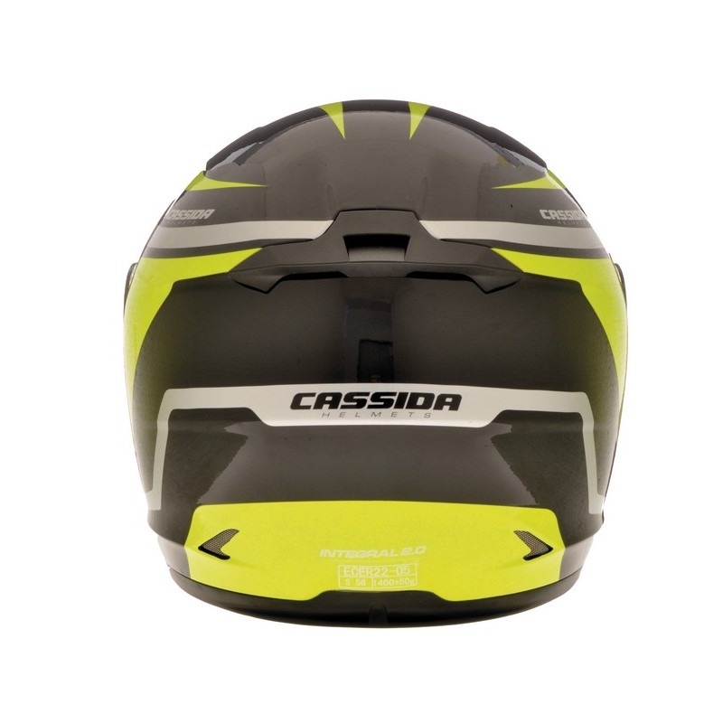 Prilba na motocykel Cassida Integral 2.0 čierno-šedo-fluoroscenčno-žltá