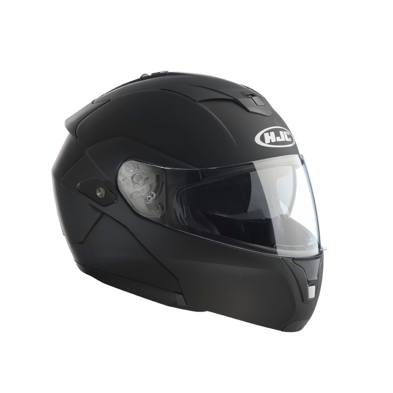 Vyklápací prilba na motorku HJC SY-MAX 3 Rubbertone čierna matná výpredaj