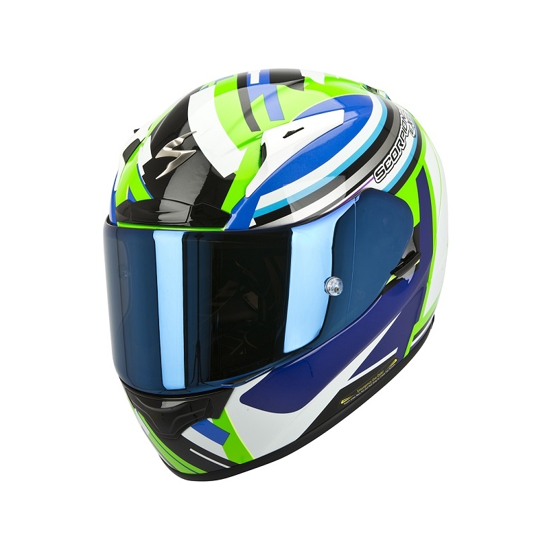 Integrálna prilba na moto Scorpion EXO-2000 Avenger zeleno-modrá vypredaj výpredaj