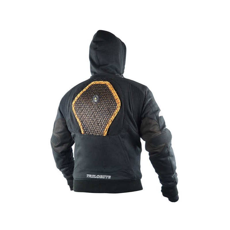 Mikina s chráničmi na motorku Trilobite 761 Illenius čierna vypredaj