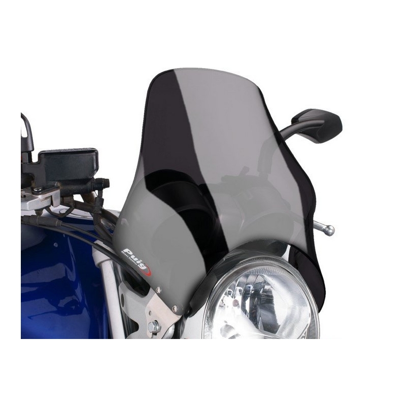 Plexi na motorku PUIG NAKED tmavá dymová univerzálne