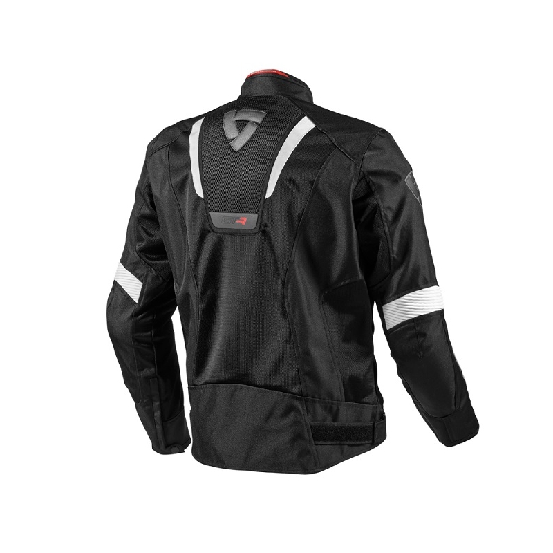 Letná bunda na motorku Revit GT-R Air čierno-biela výpredaj