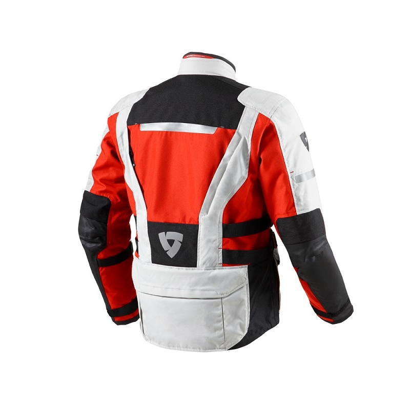 Bunda na motorku Revit Sand 2 strieborno / červená vypredaj výpredaj