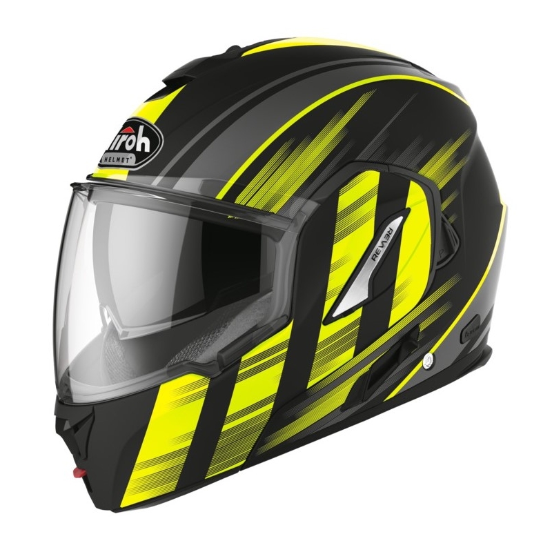 Preklápacia prilba Airoh REV19 Ikon čierno-fluo žltá