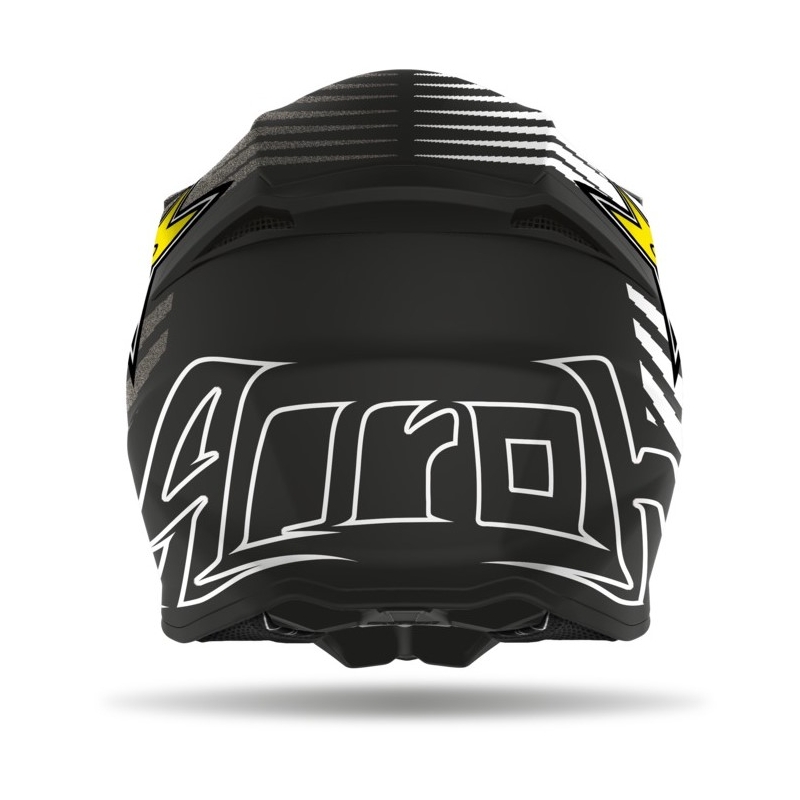 Motokrosová prilba Airoh Twist Rockstar 2021 čierno-bielo-žltá výpredaj