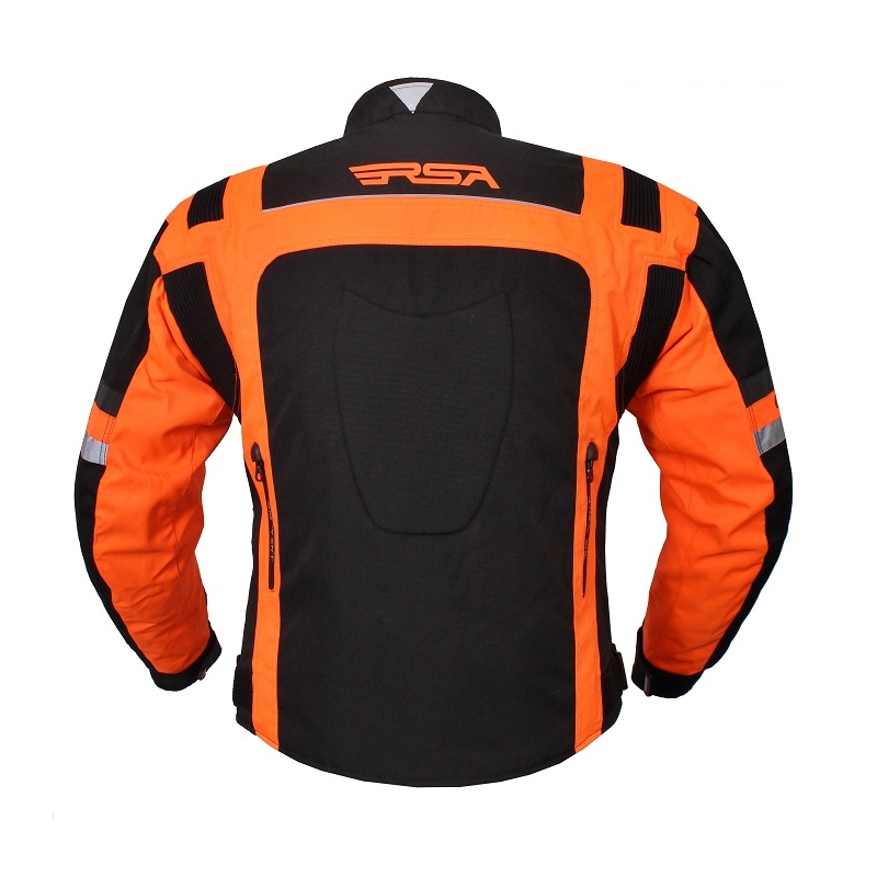 Bunda na motocykel RSA Gear čierno-oranžová vypredaj výpredaj