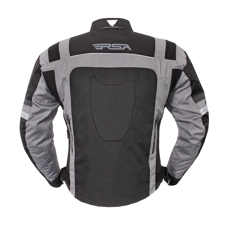 Bunda na motorku RSA Gear čierno-šedá výpredaj