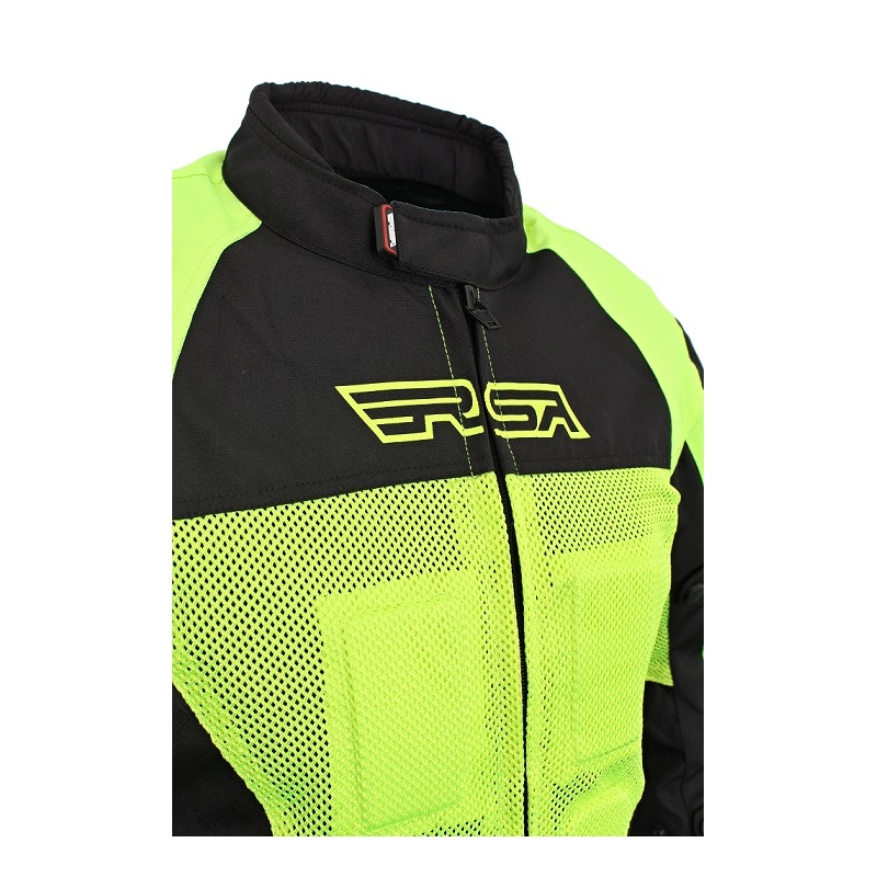 Bunda na motocykel RSA Guff čierno-fluorescenčno-žltá výpredaj