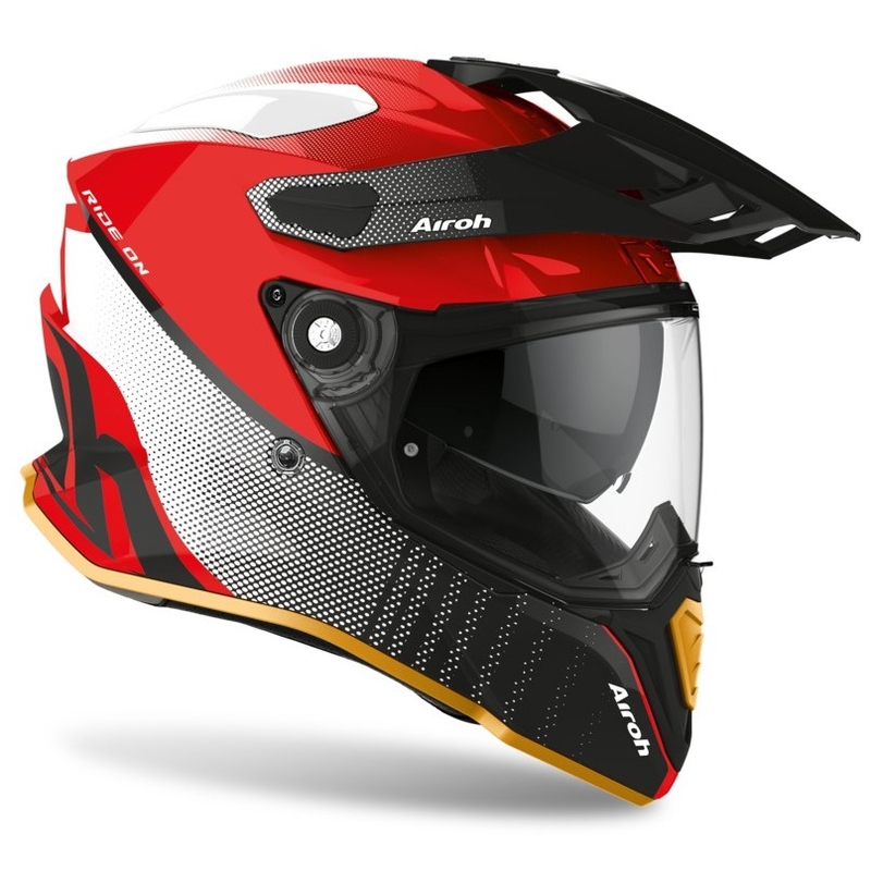 Enduro prilba Airoh Commander Progress SE červeno-čierna