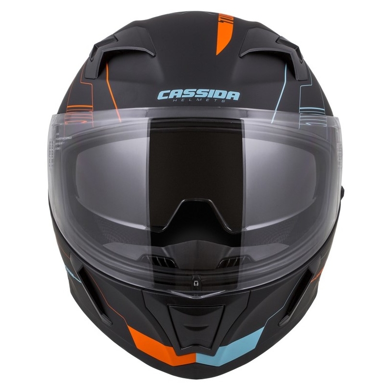 Integrálna prilba Cassida Integral 3.0 Turbohead čierno-oranžovo-modrá výpredaj