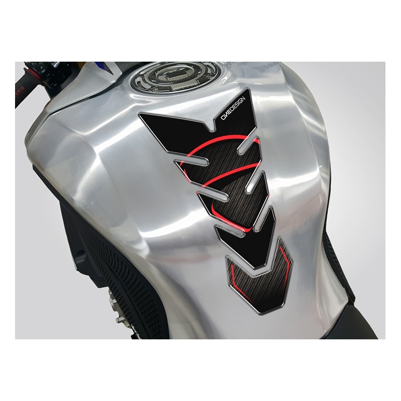 Polep palivovej nádrže Print - Black Edition čierno-červený