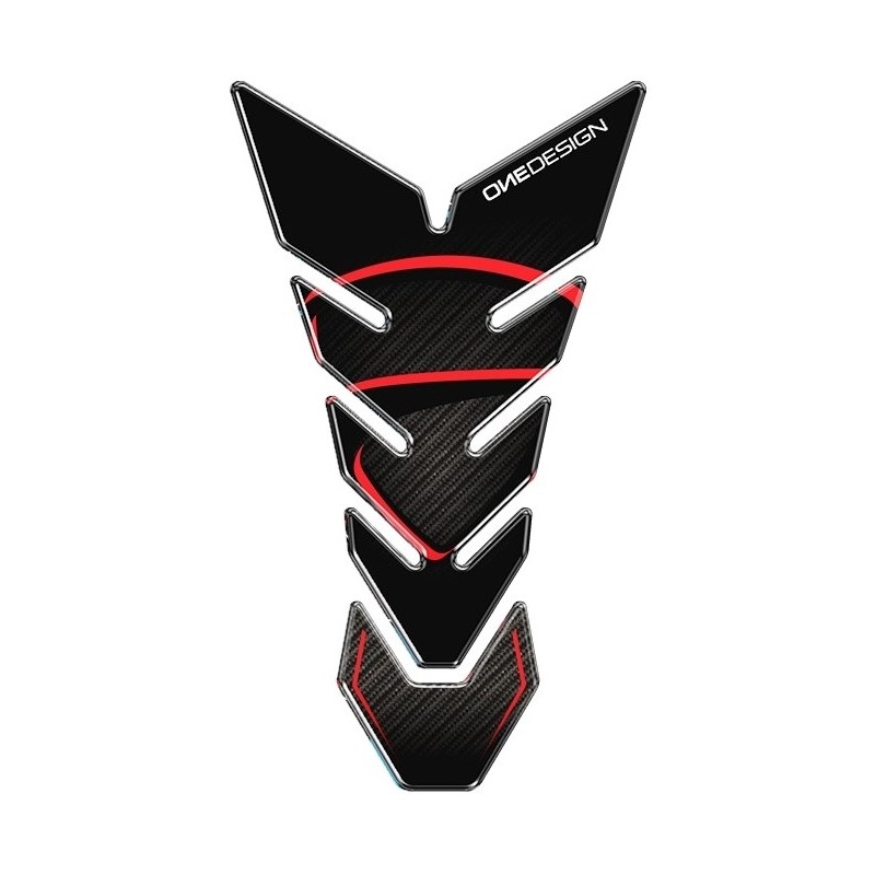 Polep palivovej nádrže Print - Black Edition čierno-červený