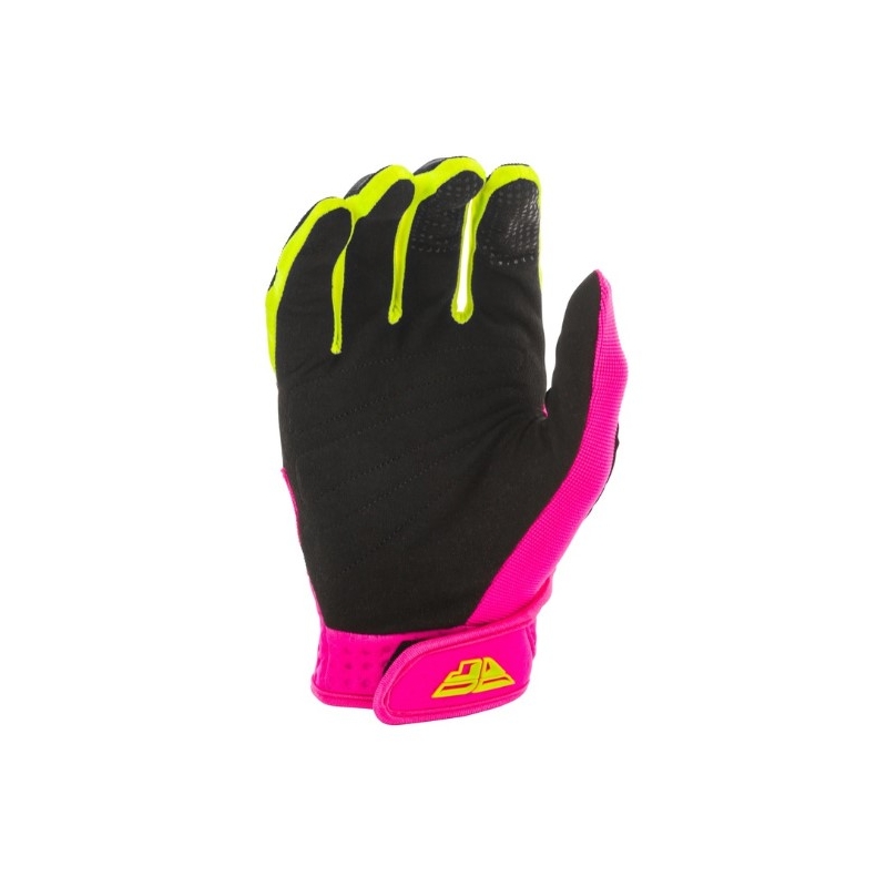 Motocrossové rukavice FLY Racing F-16 2020 čierno-ružovo-fluorescenčno žlté