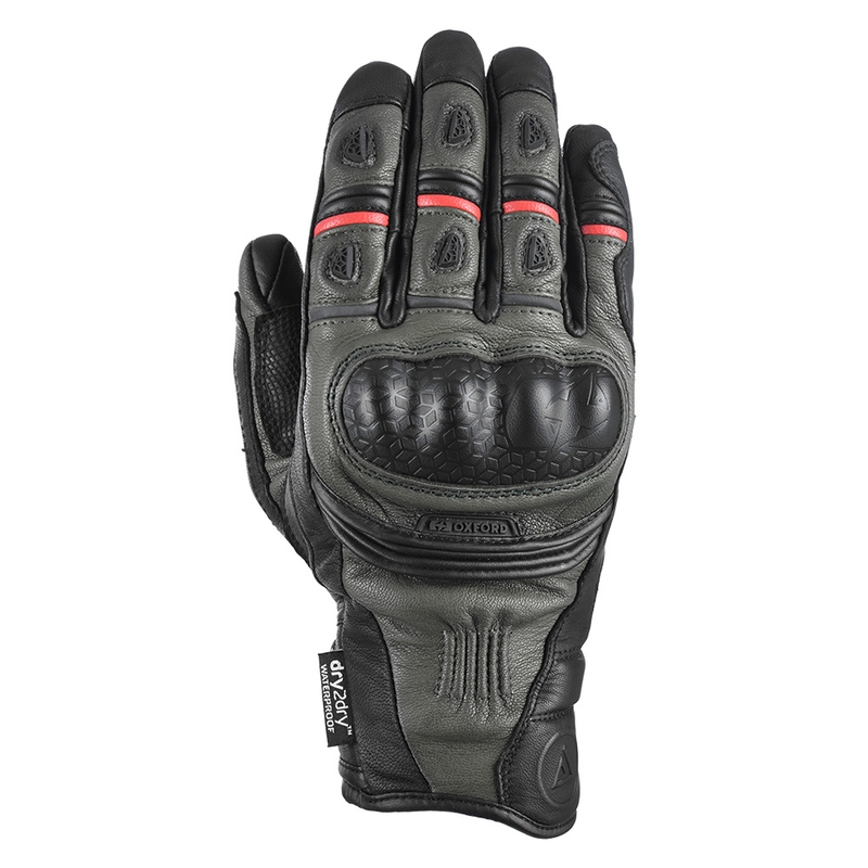 Rukavice na motocykel Oxford Advanced Mondial krátke zelené