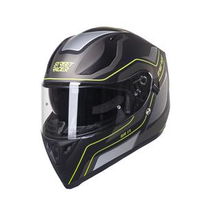 Integrálna prilba na motocykel Street Racer SR I1 čierno-šedo fluo žltá - II. akosť