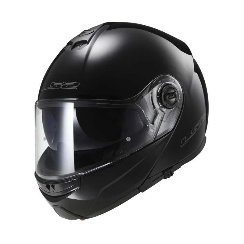 Odklápacia prilba na motocykel LS2 FF325 Strobe čierna lesklá - II. akosť