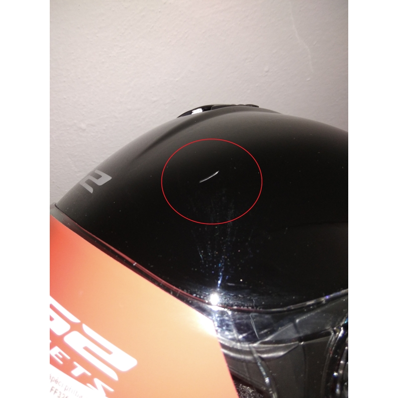 Odklápacia prilba na motocykel LS2 FF325 Strobe čierna lesklá - II. akosť