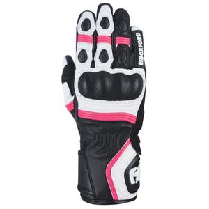 Dámske rukavice na motocykel Oxford RP-5 2.0 bielo-čierno-ružové