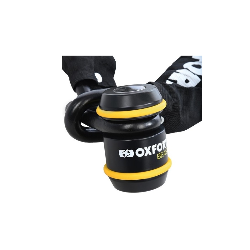 Zámok na motocykel Oxford Beast Lock čierno-žltý výpredaj