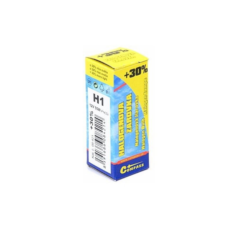 Žiarovka 12 V H1 55W + 30 %
