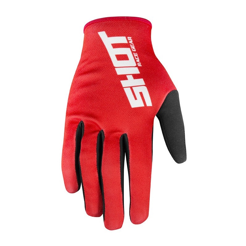 Motocrossové rukavice Shot Devo Raw červené výpredaj