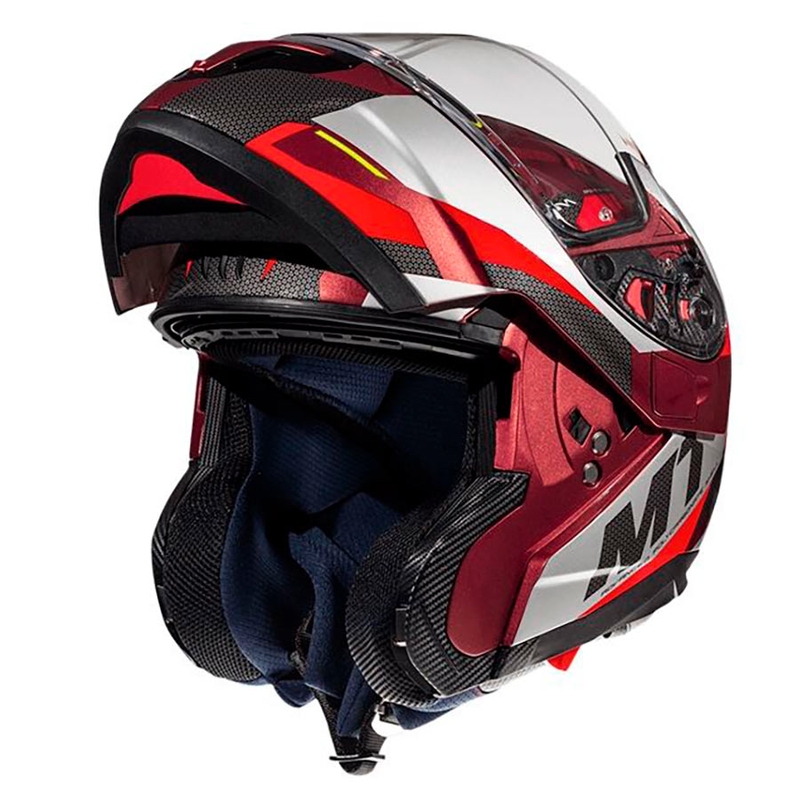 Odklápacia prilba na motocykel MT Atom SV TRANSCEND F5 červená