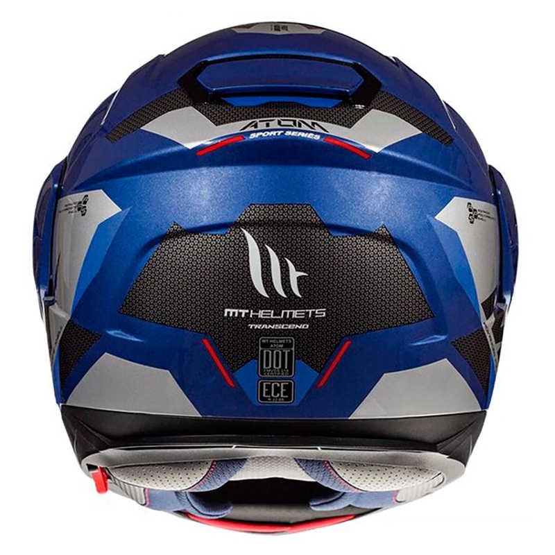 Odklápacia prilba na motocykel MT Atom SV TRANSCEND E7 modrá výpredaj