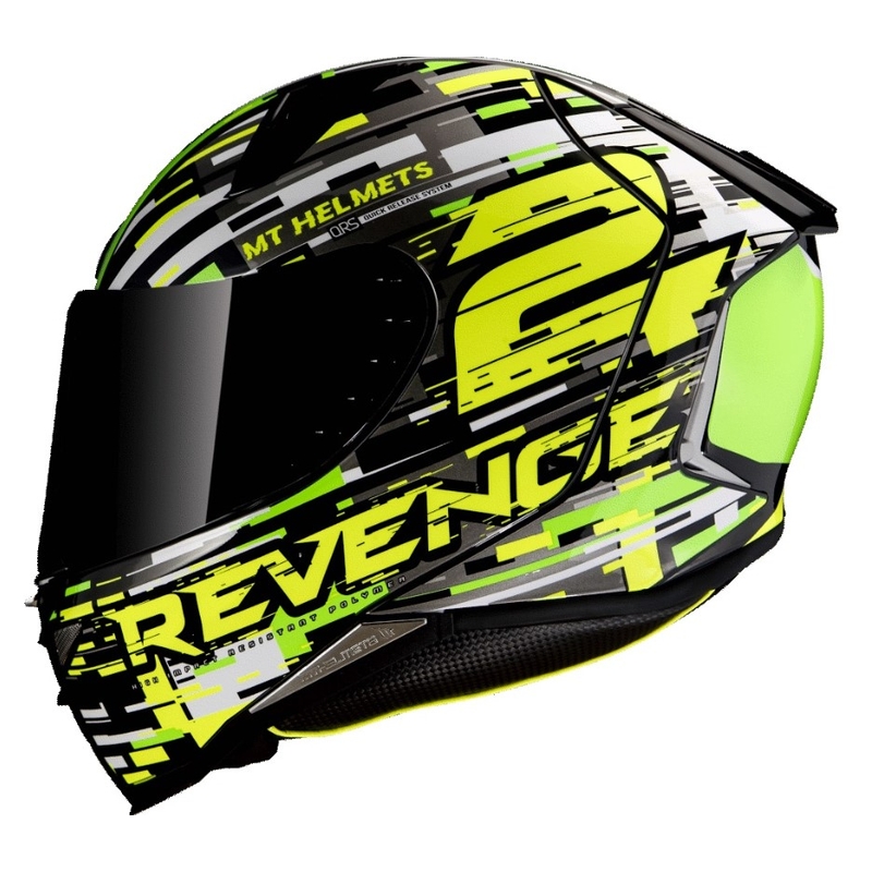Integrálna prilba na motocykel MT Revenge 2 Baye zeleno-fluorescenčno žltá výpredaj