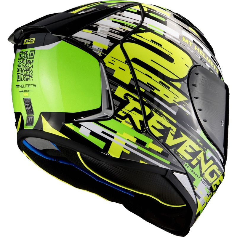 Integrálna prilba na motocykel MT Revenge 2 Baye zeleno-fluorescenčno žltá výpredaj