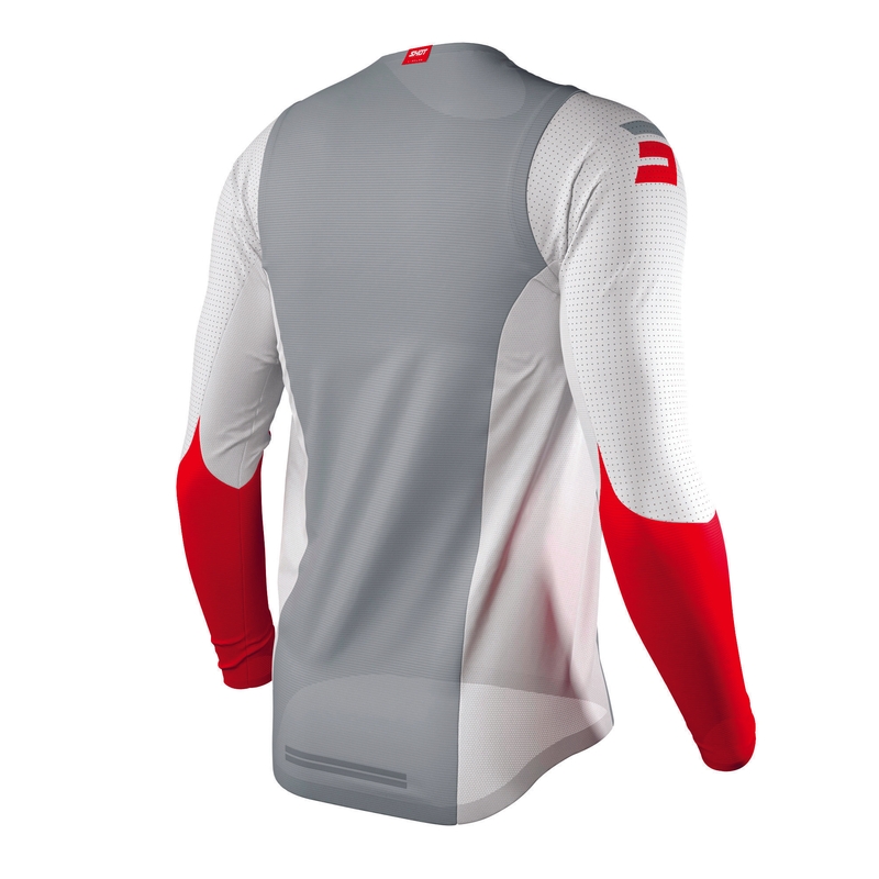 Motokrosový dres Shot Aerolite Airflow šedo-bielo-červený výpredaj