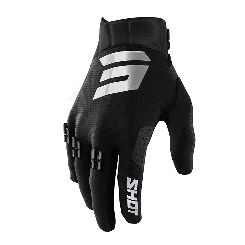 Motocrossové rukavice Shot Aerolite Airflow čierne