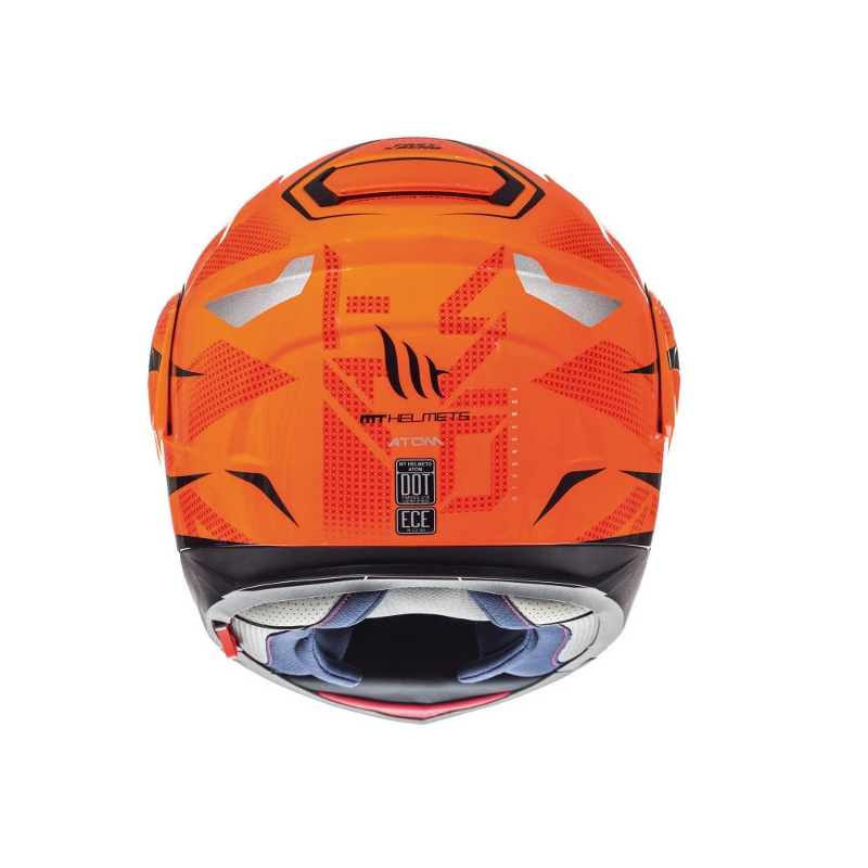 Odklápacia prilba na motocykel MT Atom Divergencia fluorescenčno-oranžová výpredaj