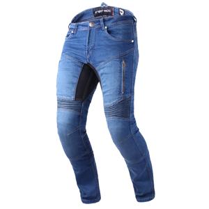 Skrátené jeansy na motocykel Street Racer Stretch II CE modré