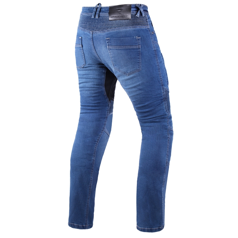 Predĺžené jeansy na motocykel Street Racer Stretch II CE modré