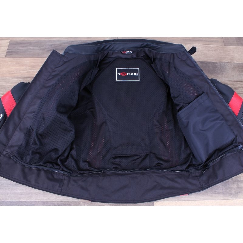 Pánska bunda Tschul 747 Speedster čierno-červená - II. akosť