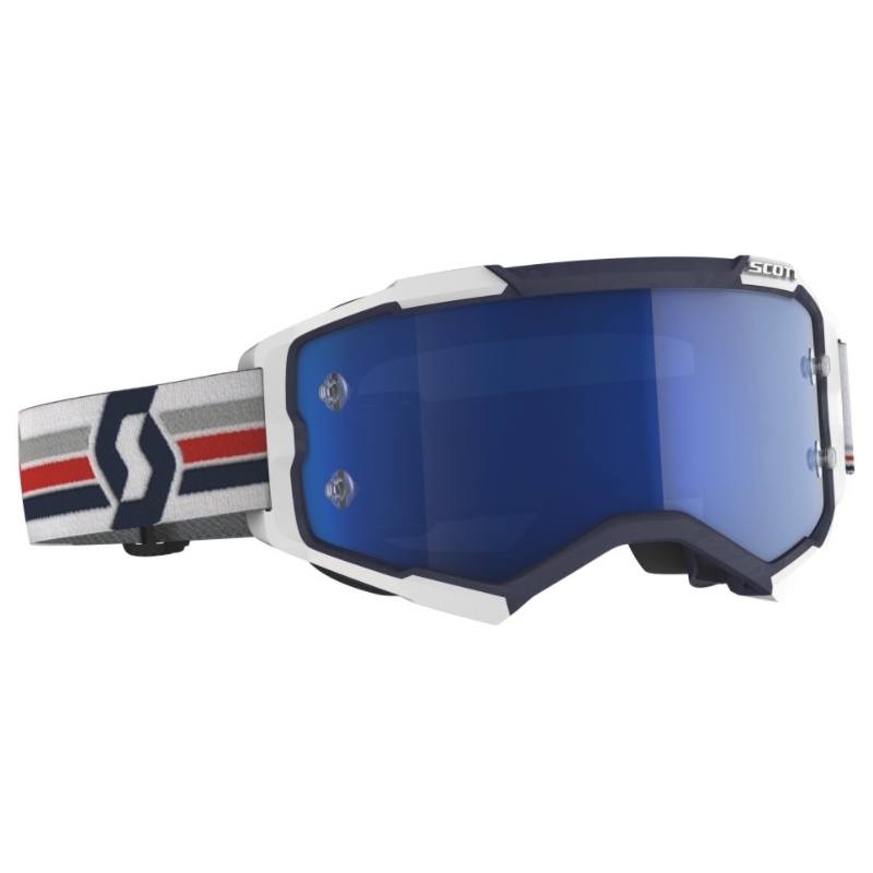 Motokrosové okuliare SCOTT Fury modro-biele