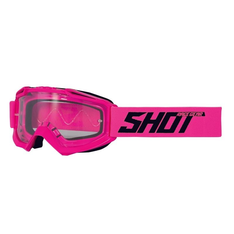 Motokrosové okuliare Shot Assault Solid fluorescenčno ružové