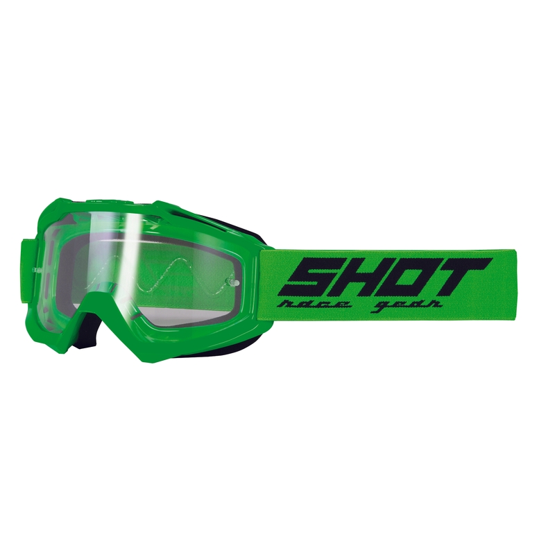 Motokrosové okuliare Shot Assault Solid fluorescenčno zelené