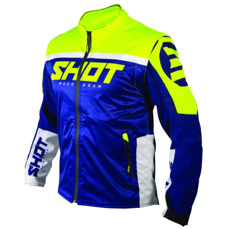 Softshellová bunda Shot Lite modro-bielo-fluorescenčno žltá výpredaj