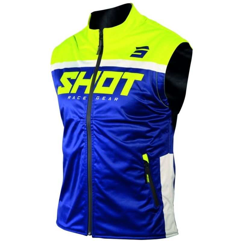 Softshellová vesta Shot Lite modro-fluorescenčno žltá výpredaj