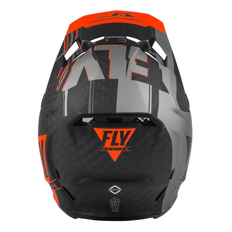 Motokrosová prilba FLY Racing Formula Vector čierno-šedo-oranžová