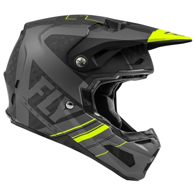 Motokrosová prilba FLY Racing Formula Vector čierno-šedo-fluorescenčno žltá