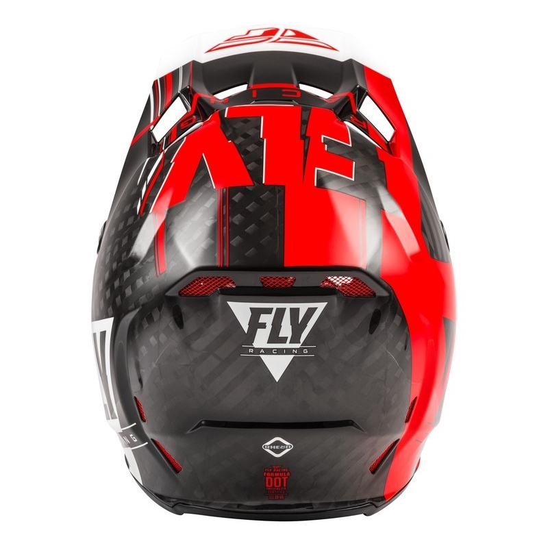 Motokrosová prilba FLY Racing Formula Vector čierno-bielo-červená