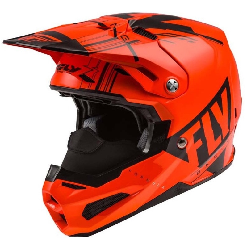 Motokrosová prilba FLY Racing Formula Vector čierno-fluorescenčno oranžová