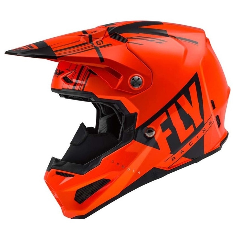 Motokrosová prilba FLY Racing Formula Vector čierno-fluorescenčno oranžová