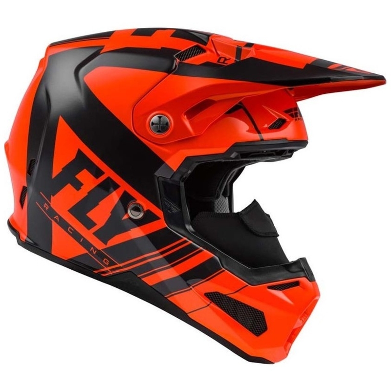 Motokrosová prilba FLY Racing Formula Vector čierno-fluorescenčno oranžová