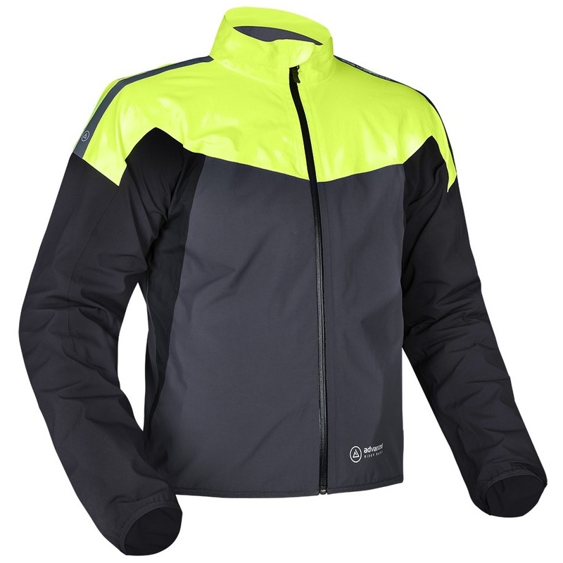 Bunda do dažďa Oxford Advanced Rain Seal Pro čierno-šedo-fluorescenčno žltá výpredaj