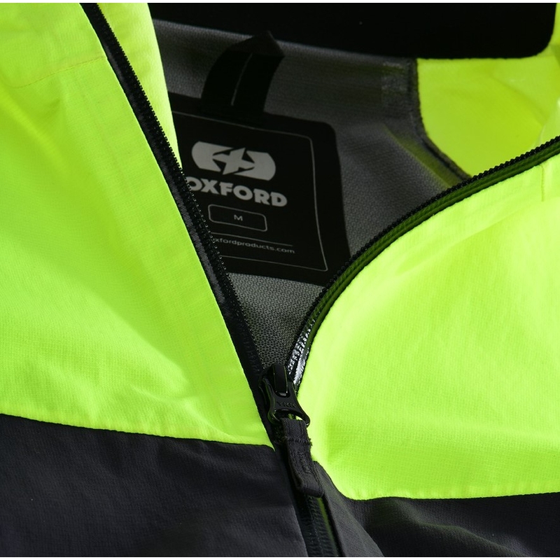 Bunda do dažďa Oxford Advanced Rain Seal Pro čierno-šedo-fluorescenčno žltá výpredaj